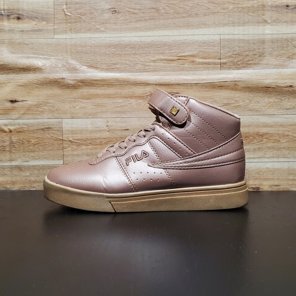 Fila Women's Metallic Rose High-Top Athletic Sneakers